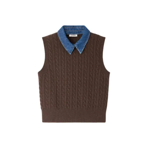 Sandro Коричнево-желтые женские свитеры