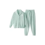 [Женский Отложной Воротник] Пинцет Бледно-Зеленый