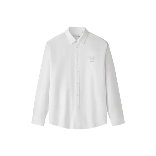 HLA Натуральный Белый 12 Мужские Рубашки