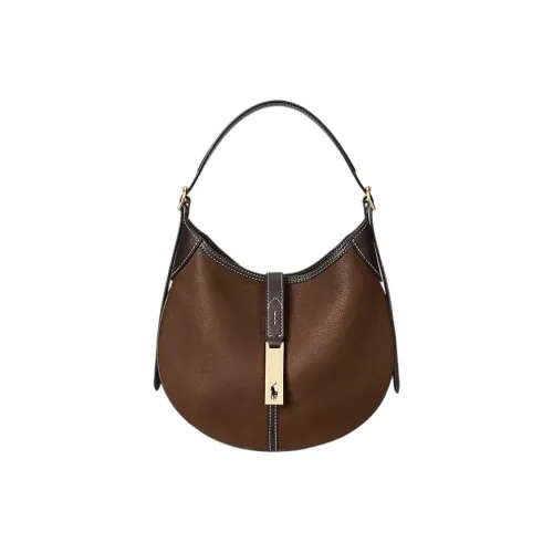 Polo Ralph Lauren Polo ID Кожа Сумка Женская Кофейного Цвета