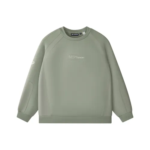 FILA FUSION Пуловер Свитшот Мужской Mang Серый Зеленый