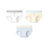 [3 упаковки] Сердце Белый*3 + В клетку Абрикос*3 + Цветочный Синий*3