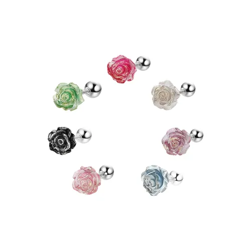 WANFEIXI Титановые стальные серьги-гвоздики унисекс