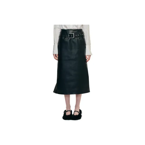 SIMONE ROCHA Кожа Длинная Юбка Женская