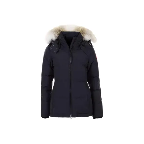 Canada Goose Chelsea Series Пуховик PARKA Пальто Зимний Женские Темно-синий