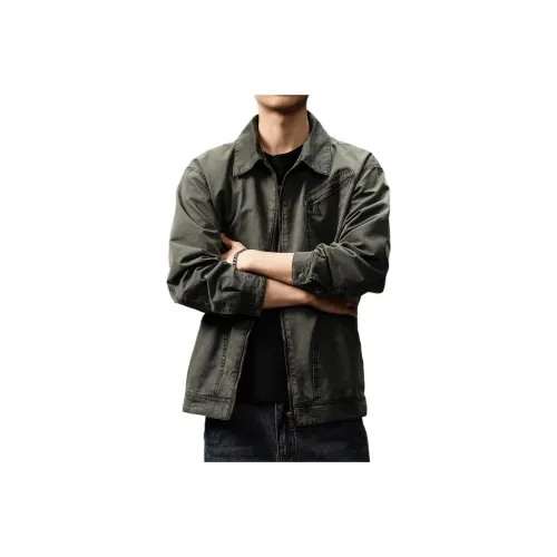 SLLAVIF Армейский зеленый Мужские куртки