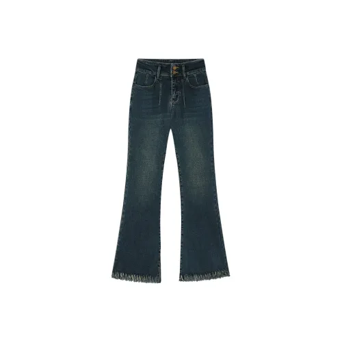 XIANGYING Джинсовый синий Женские Джинсы