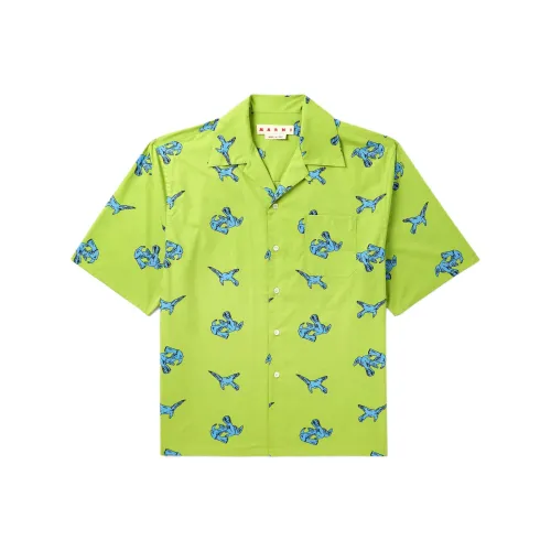Marni Зеленые Мужские Рубашки