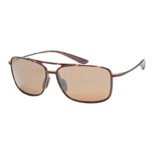 Maui Jim Пластик Aviator Солнцезащитные очки Мужской Коричневый