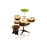 Большой мультяшный джазовый барабан черного цвета