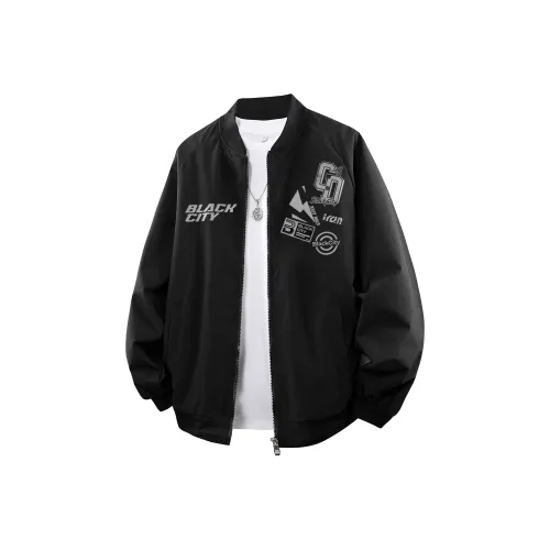 BLACK CITY Бейсбольная куртка Унисекс