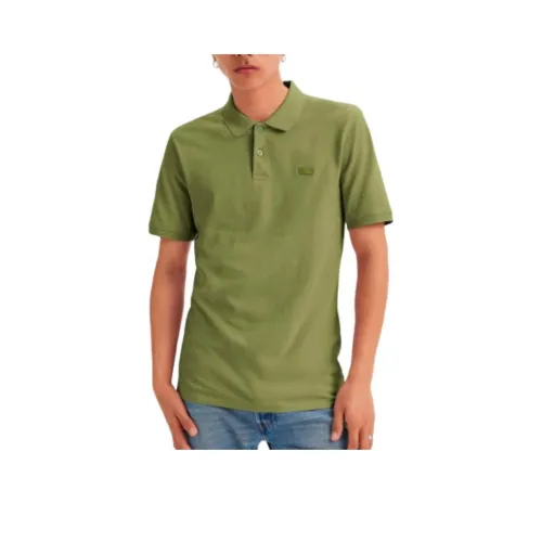 Levis Мужская Поло Оливково-зеленого цвета