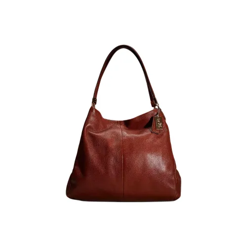 COACH Phoebe Кожа Сумка Сумка через плечо Большая Женская Бургунди