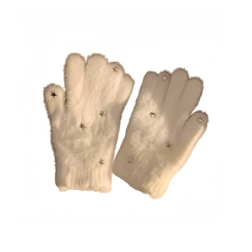 ECONICE Плюшевые Вязаные Перчатки Женские