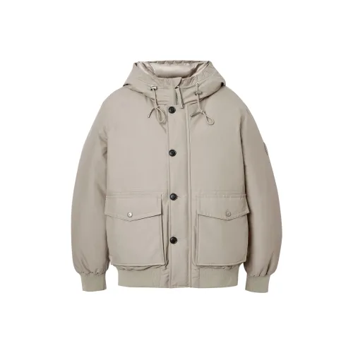 JACK JONES Светлый хаки E11 Мужской пуховик