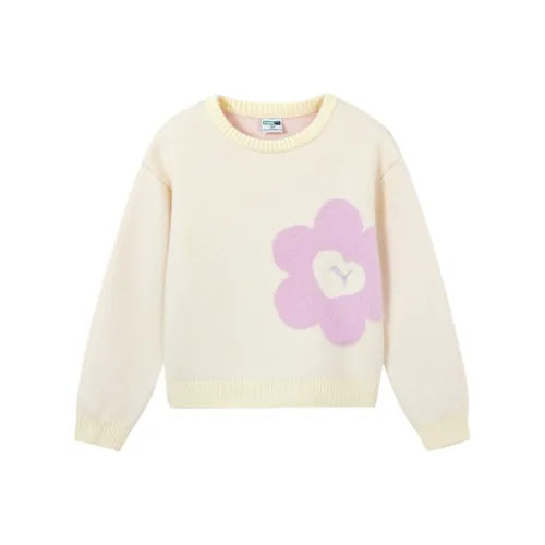 PUMA Свитер Sportstyle Series Экрю Детский