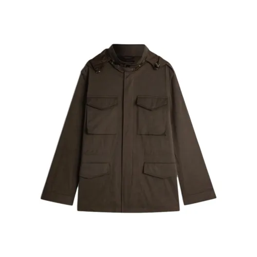 Dunhill Оливково-зеленые Мужские Куртки