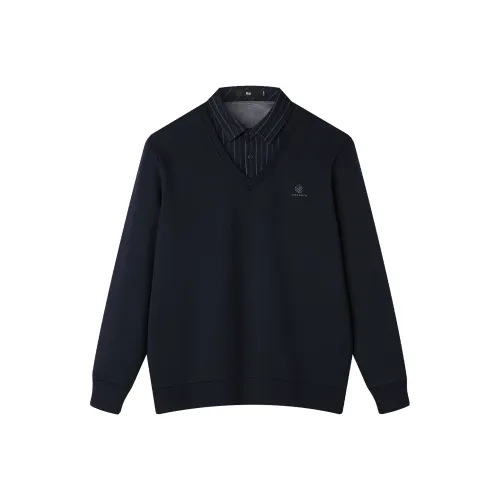 HLA Двойной воротник Трикотаж Мужской