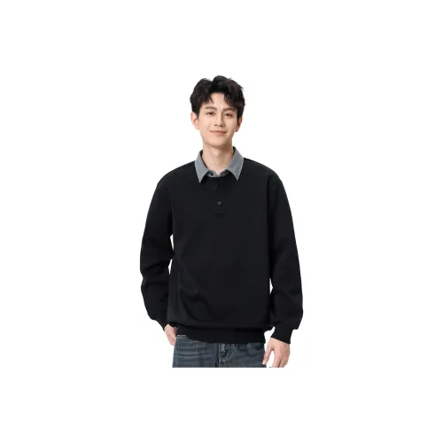 Hansca Осенний Свободный крой Пуловер Свитшот Мужской