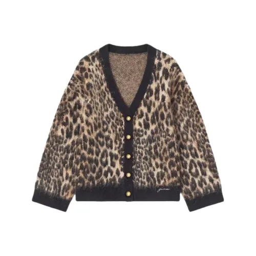 GANNI Коричневый Женские Кашемировые Свитера