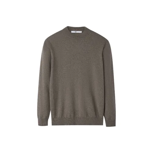 HLA Темно-коричневый 04 Мужские кашемировые свитера