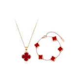 Романтическая коллекция "Четырехлистный клевер" (красный)