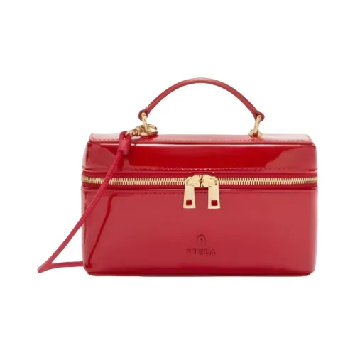 Furla Коровья кожа Косметичка Мини Женская Красная