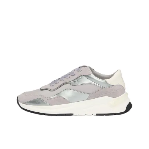 Hugo Boss Низкий Топ Повседневная Обувь Женская Серебряный Серый