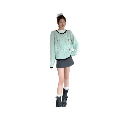 YOUSEKOO Зеленый Женский Трикотаж