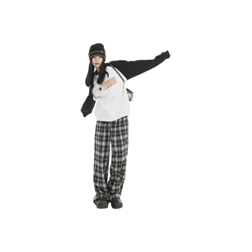 STGX The COLORS OF The Модель'S Apparel Включает Черный Белый Серый Wa Коричневые оттенки Женские Повседневные Брюки