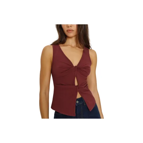 Reformation Chianti Красные Женские Майки