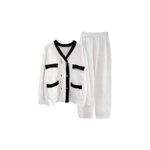 FAVMARTHA Белый Женский Пижамный Комплект