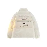 Белый хлопковый пуховик