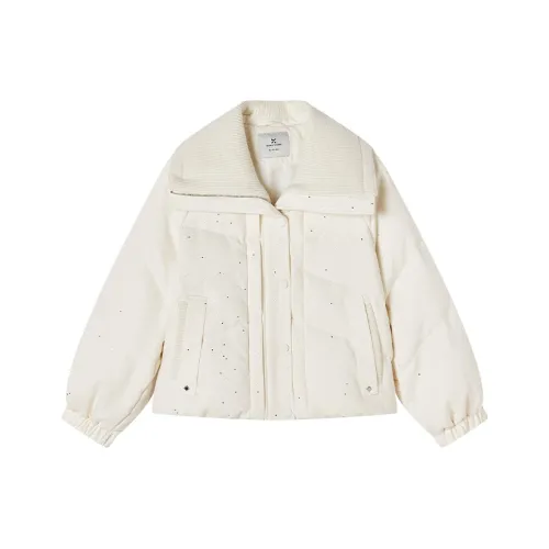 XIANGYING Цапельно-белый Женские Пуховики