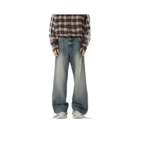 DIJIEER Синий Мужской Джинсы