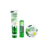 Трехкомпонентный комплект: Ромашка Крем для рук 75 мл + Ромашка Бальзам для губ 4,8 г + Ромашка Круглая банка Крем для рук 20 мл