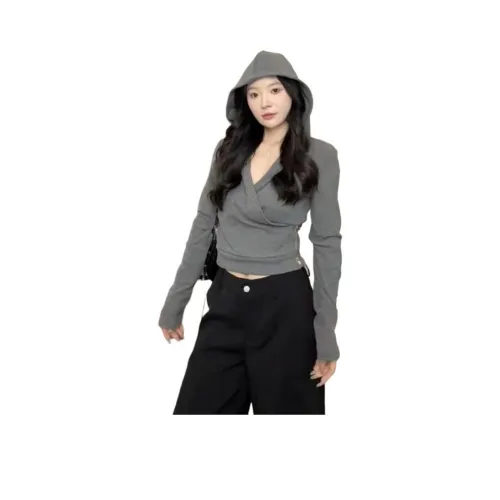 YICHEN Серый Женские T-рубашки