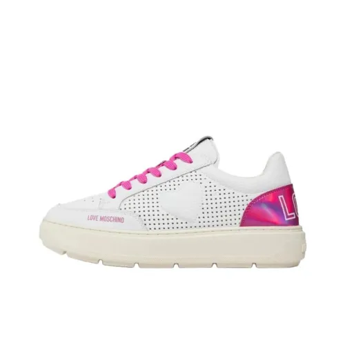LOVE MOSCHINO Амортизация Низкие Кроссовки для скейтбординга Женские Белые