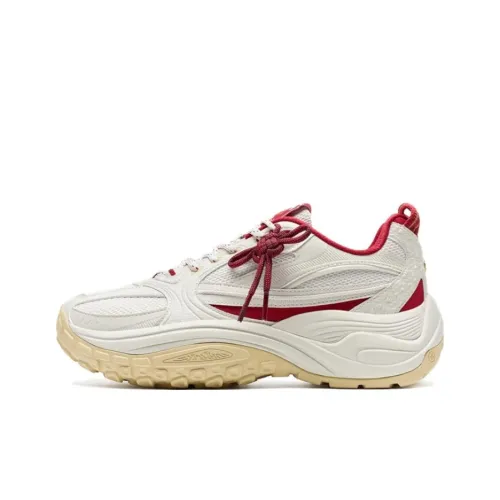 XTEP Shanhai Collection Противоскользящие и Износостойкие Увеличивающие Высоту Низкие Кеды Мужские Белые и Красные