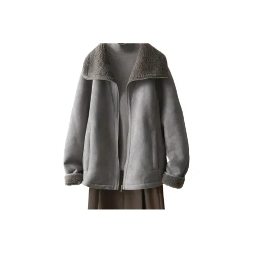 IHIMI Тауповый Женский Бархатный Куртки