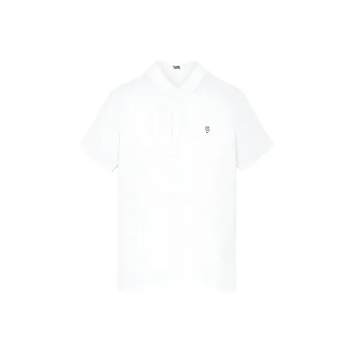 Поло Мужское KARL LAGERFELD Натуральный Белый