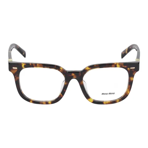 MIU MIU Ацетат Квадратные Оправы для Очков Унисекс Черепаховый