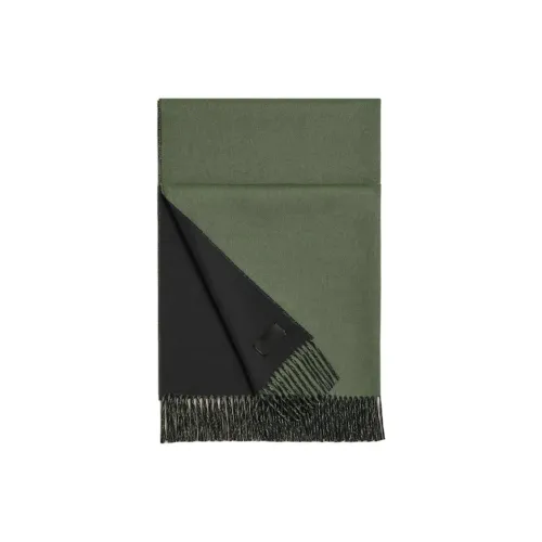 HERMES Кашемир Палантины Женские Черный Зеленый Камуфляж
