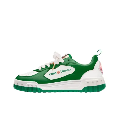 CASABLANCA Court Low Top Скейтборд Кроссовки Мужские Белые Зеленые
