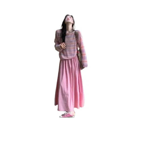 GUOZHEN Топ и Юбка Женские Повседневные Костюмы