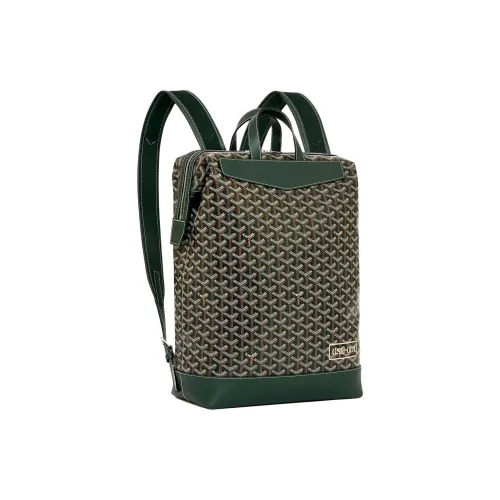 GOYARD Cisalpin Холст и Кожа Рюкзак Унисекс Темно-Зеленый