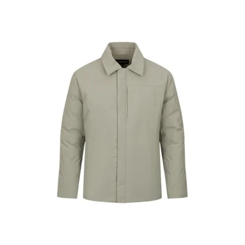 URBAN REVIVO Холодный серый Мужской пуховик