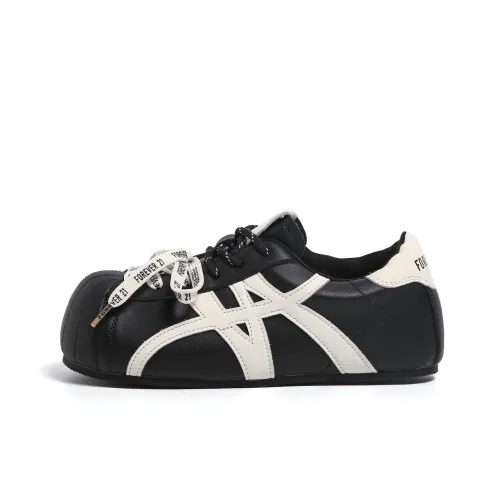 FOREVER 21 Низкие кроссовки для скейтбординга женские черные