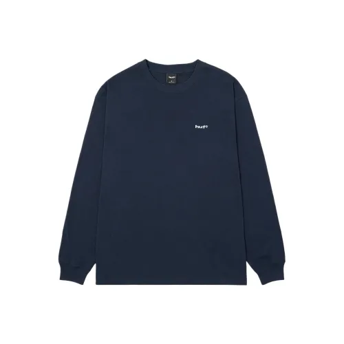 HUF Темно-синие мужские футболки с коротким рукавом