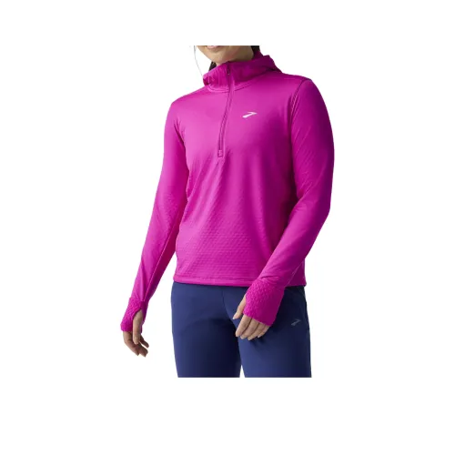 Brooks Пурпурно-розовый Женские Свитшоты